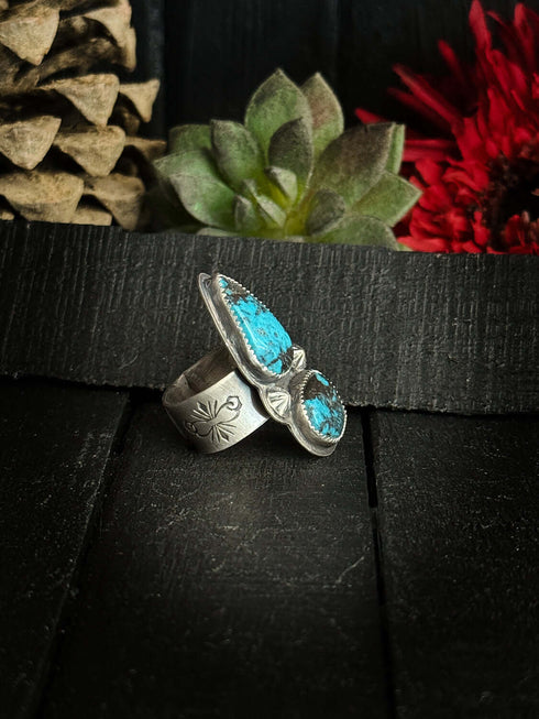 Anillo Duo Turquesas